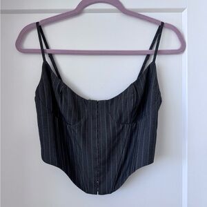 Showpo Grey Pinstripe Matching set